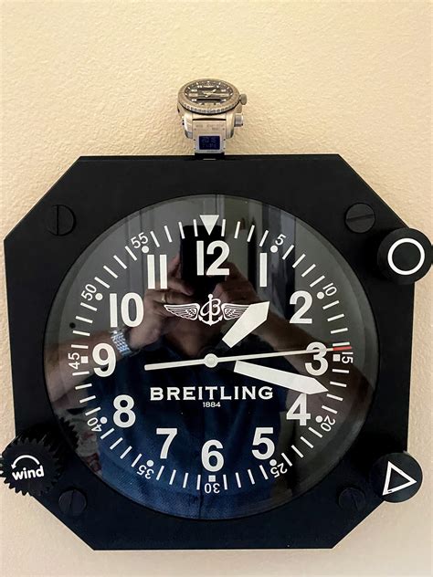 breitling wall clock replica uk|oversized wrist watch wall clock.